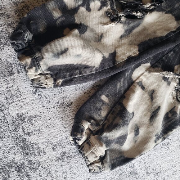 Custom hand painted Tie Dye Cargo Pocket Jeans Demobaza style~ - Picture 11 of 15